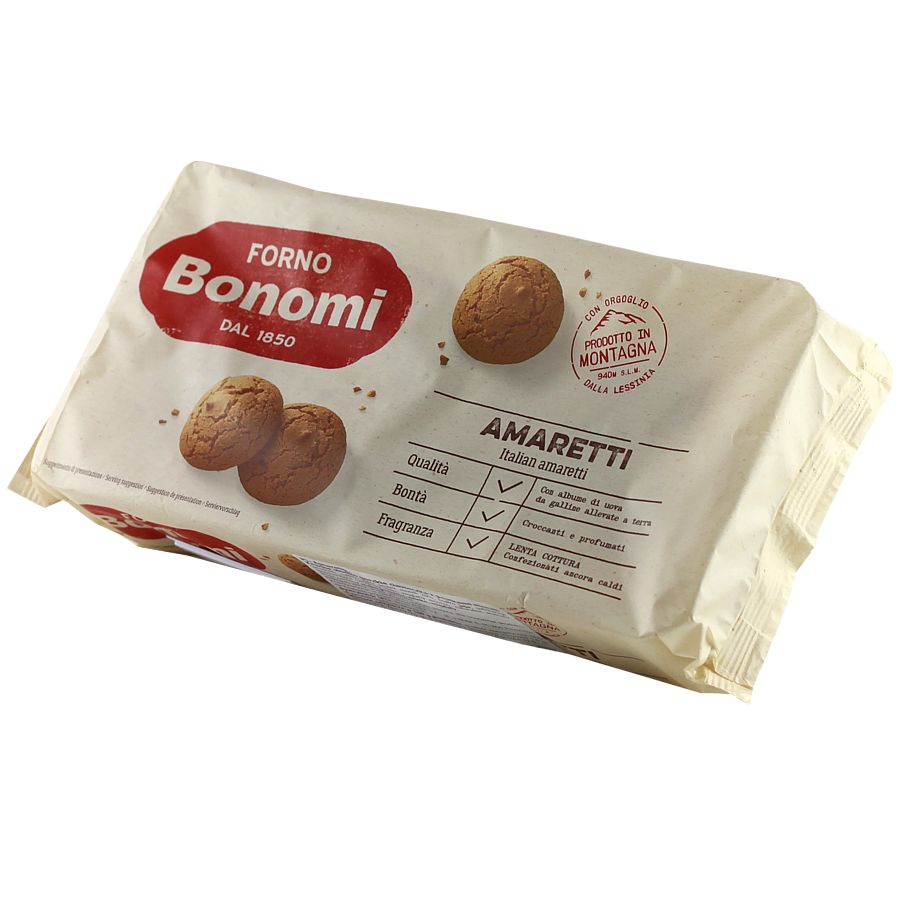 Amaretti z migdałów i pestek moreli 200g Bonomi