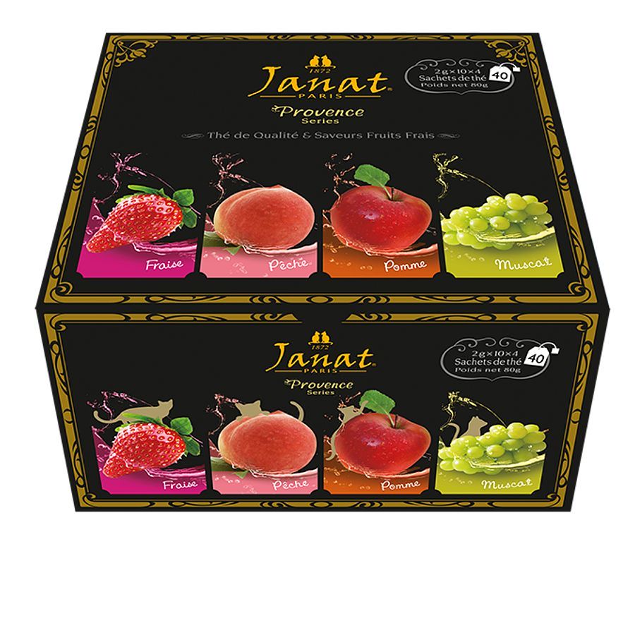 Herbata Janat Paris Provence Series 4 smaki 40x2g