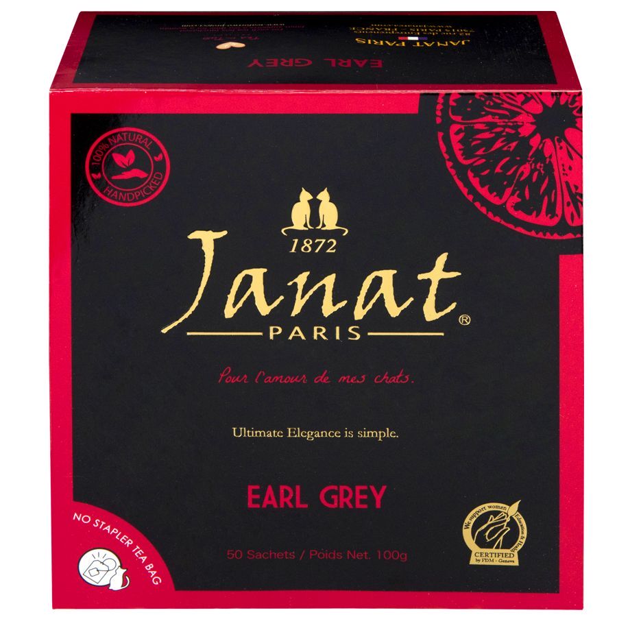 Herbata Janat Paris Earl Grey 50 torebek
