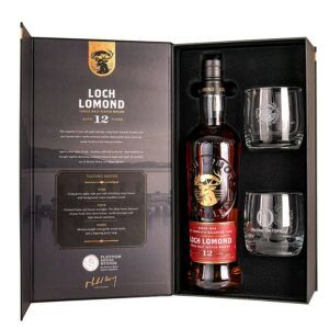 Whisky Loch Lomond 12YO 40% 0,7l + 2 szklanki